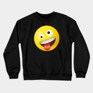 Zany face emoji Crewneck Sweatshirt